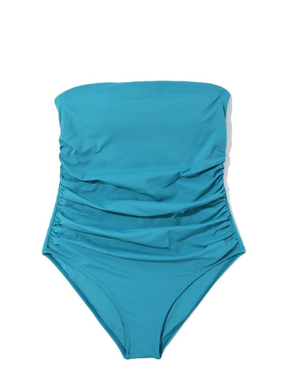 Bandeau One Piece Swimsuit Tahiti Teal Sale - Hanky Panky