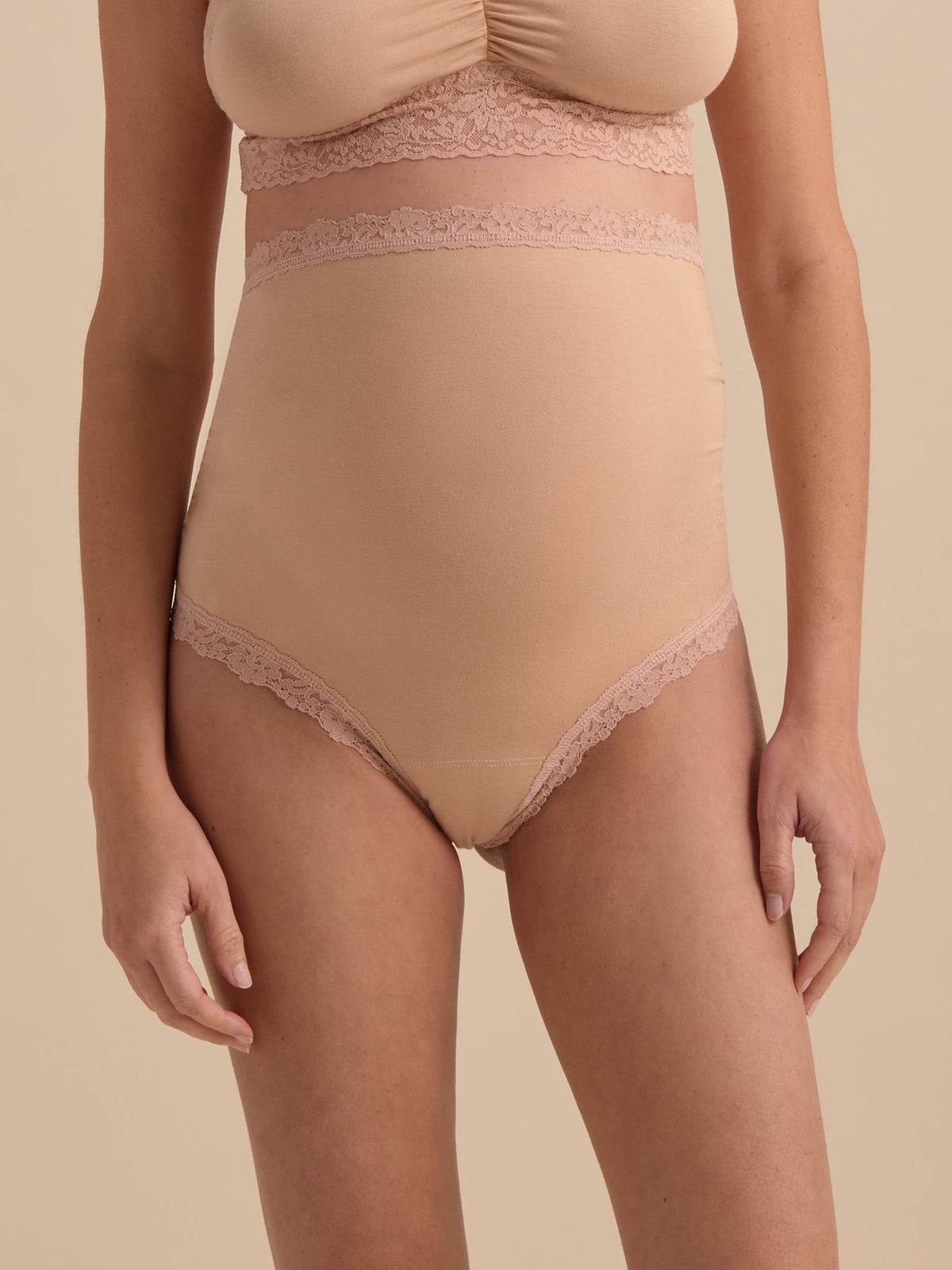Supima Cotton® Maternity Over The Bump Thong Chai Sale - Hanky Panky