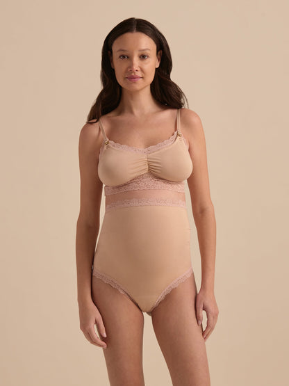 Supima Cotton® Maternity Over The Bump Thong Chai Sale - Hanky Panky