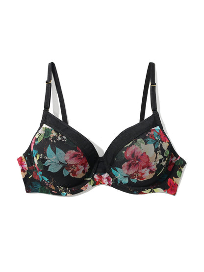 Lined Mesh Plunge Bra Botanic Romantic Sale - Hanky Panky