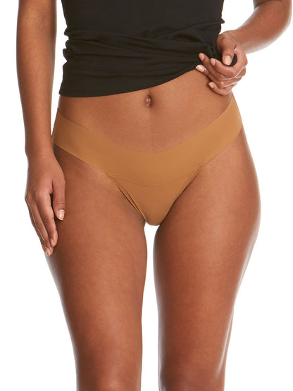 BreatheSoft™ Natural Rise Thong Toffee - Hanky Panky