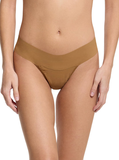 BreatheSoft™ Natural Rise Thong Toffee - Hanky Panky